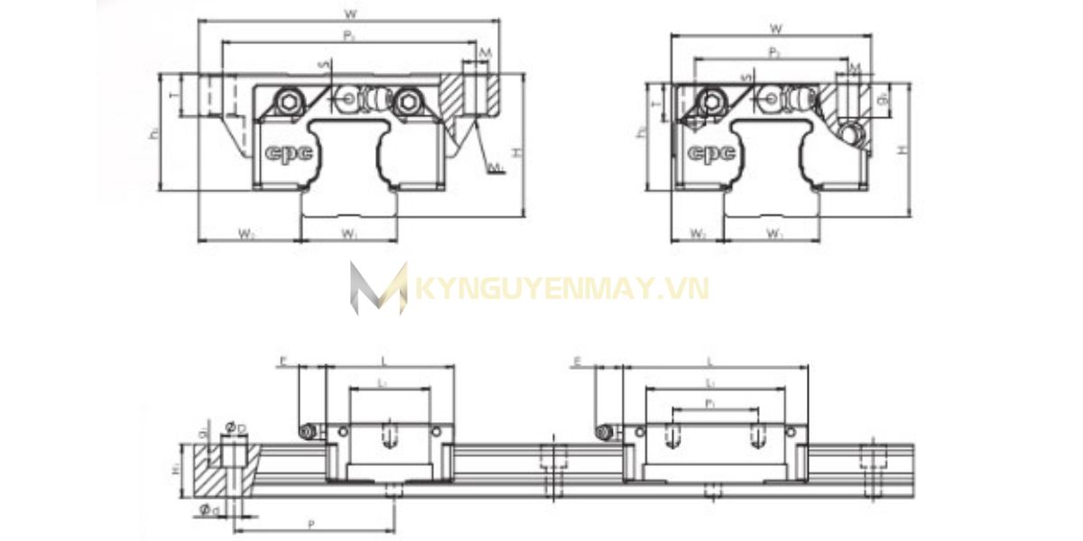 Con trượt CPC ER MN/ML