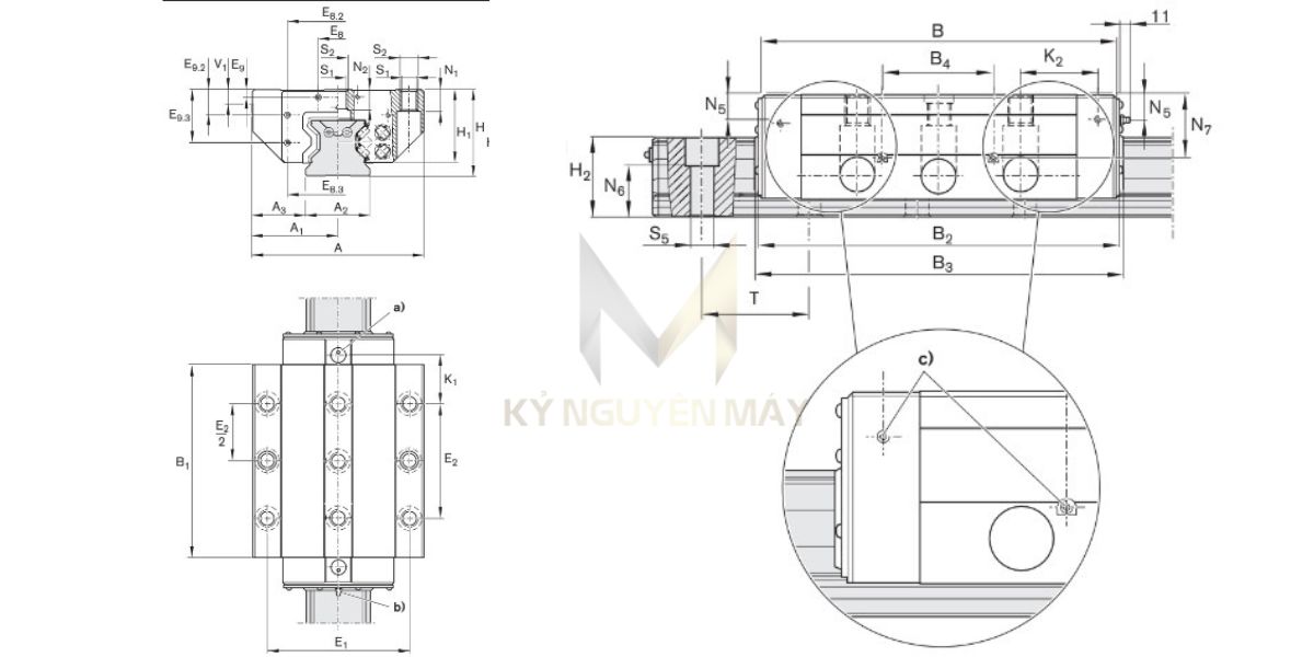 Vòng bi dẫn hướng FLS R1863