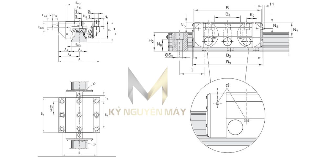 Bạc trượt FNS R1861