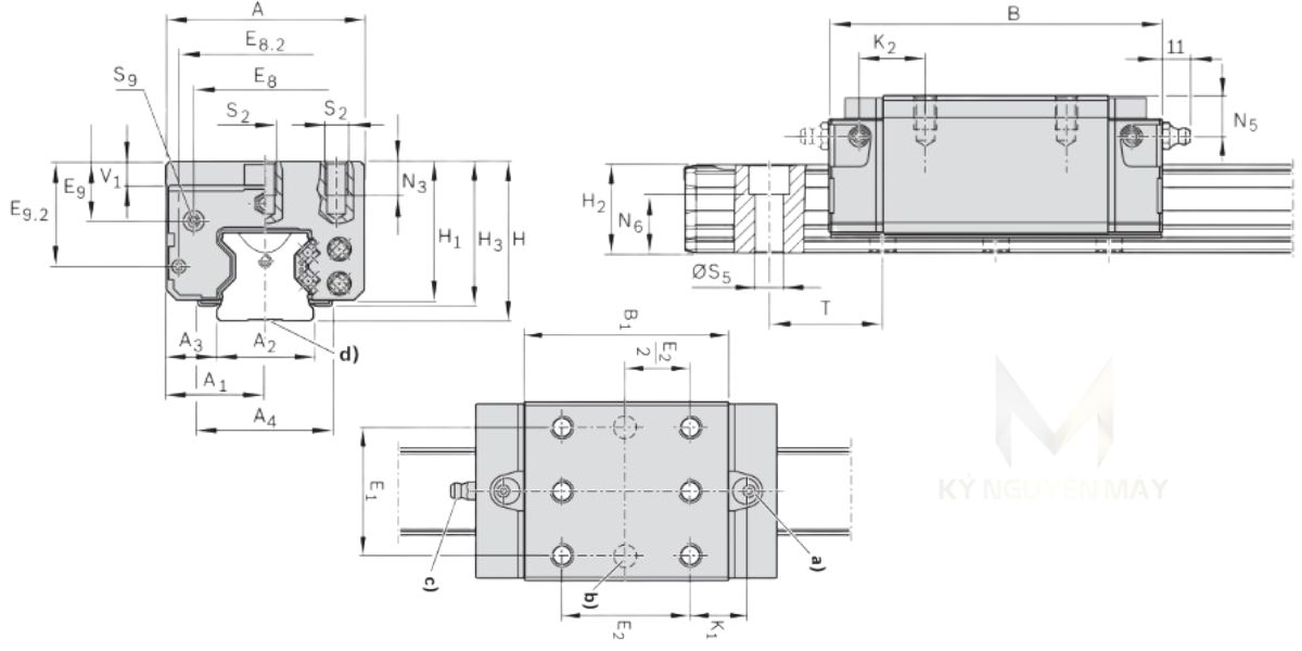 Vòng bi ổ trượt SNH R1821