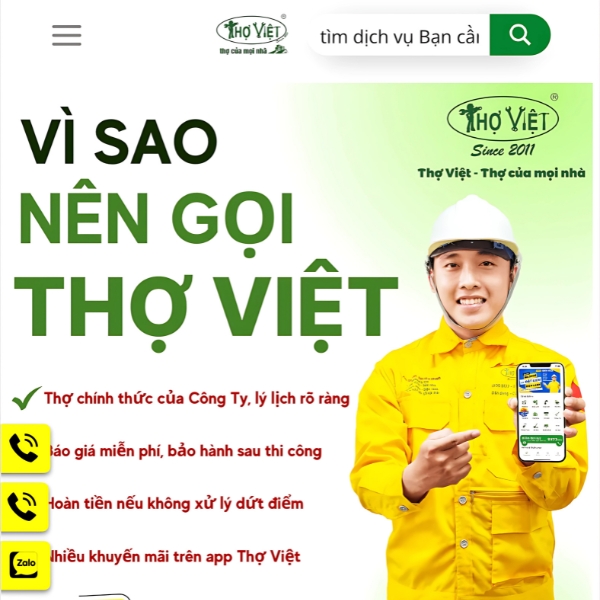 Công ty TNHH dịch vụ kỹ thuật Thợ Việt