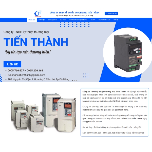 Công ty TNHH kỹ thuật thương mại Tiến Thành - Địa chỉ nhận sửa chữa máy CNC tại Đà Nẵng