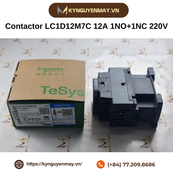 Contactor LC1D12M7C 12A 1NO+1NC 220V