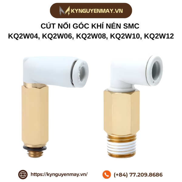 Cút nối góc khí nén SMC KQ2W
