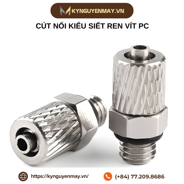 Cút nối kiểu siết ren vít PC