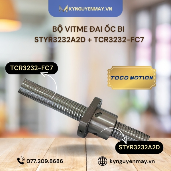Bộ vít me đai ốc bi TOCO STYR3232A2D và TCR3232-FC7