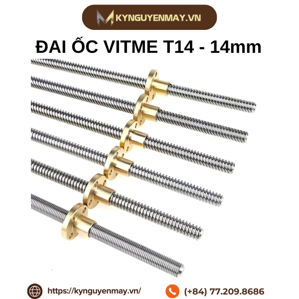 đai ốc vitme T14 - 14mm