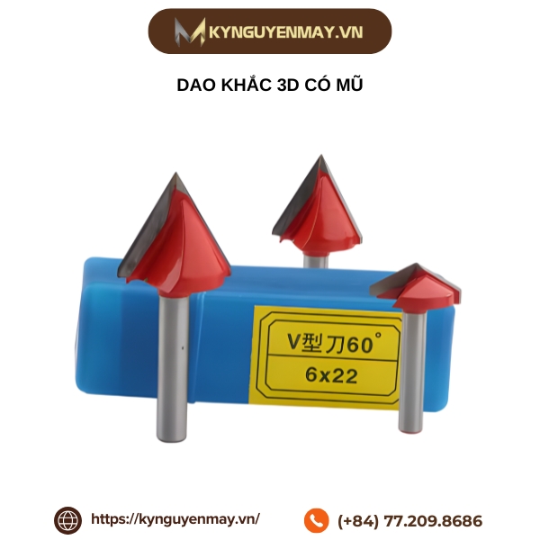 Dao khắc 3D có mũ