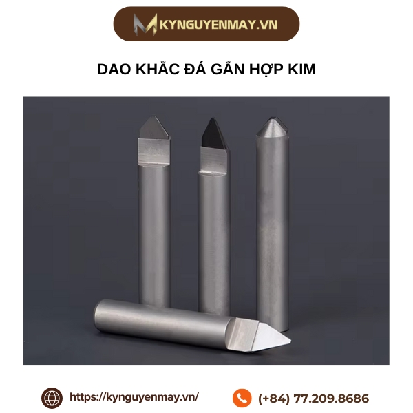 Dao khắc đá gắn hợp kim
