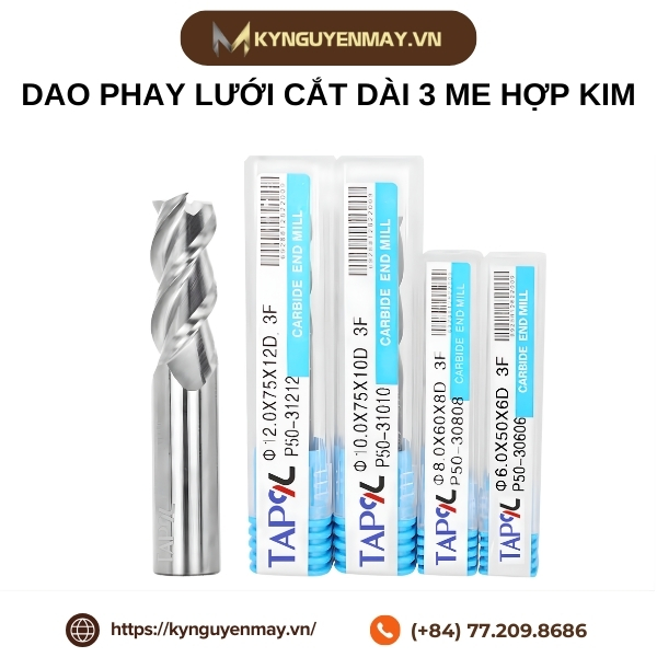 Dao phay lưới cắt dài 3 me hợp kim