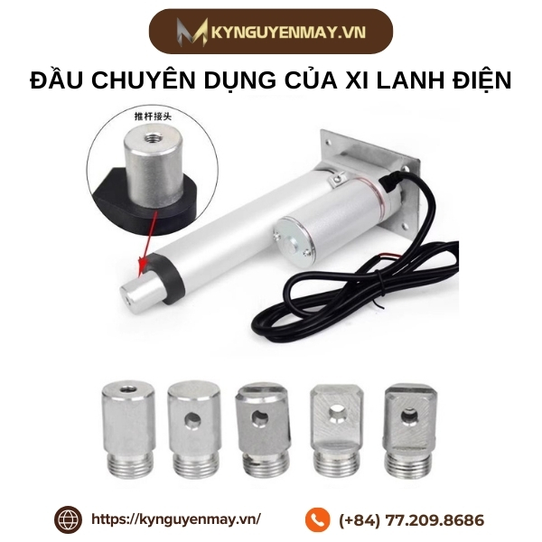 Đầu chuyên dụng của xi lanh điện