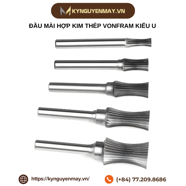 Đầu mài hợp kim thép vonfram kiểu U