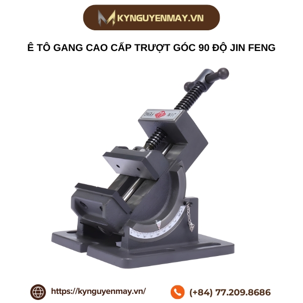 Ê tô gang cao cấp trượt góc 90 độ JIN FENG