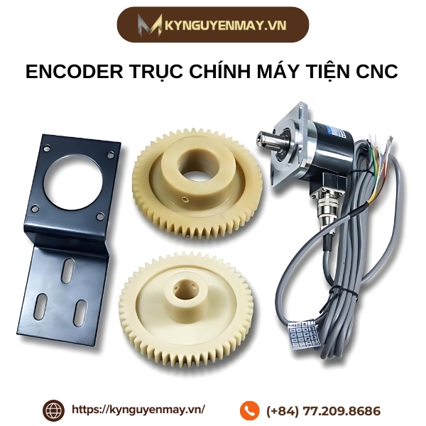 Encoder trục chính máy tiện CNC