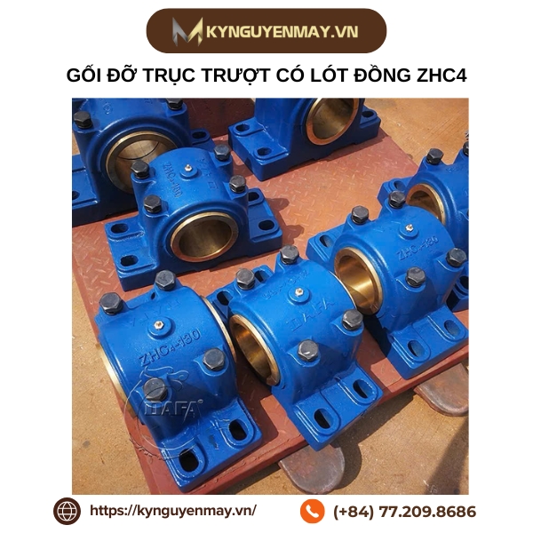 Gối đỡ trục trượt có lót đồng ZHC4