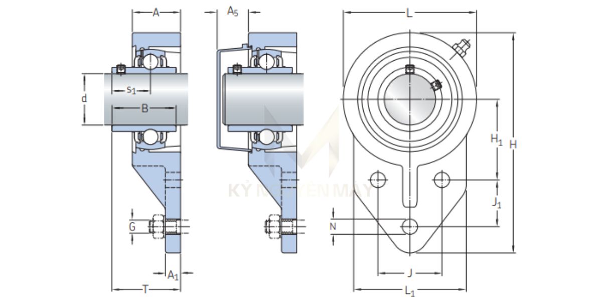 Gối đỡ vòng bi UCFB
