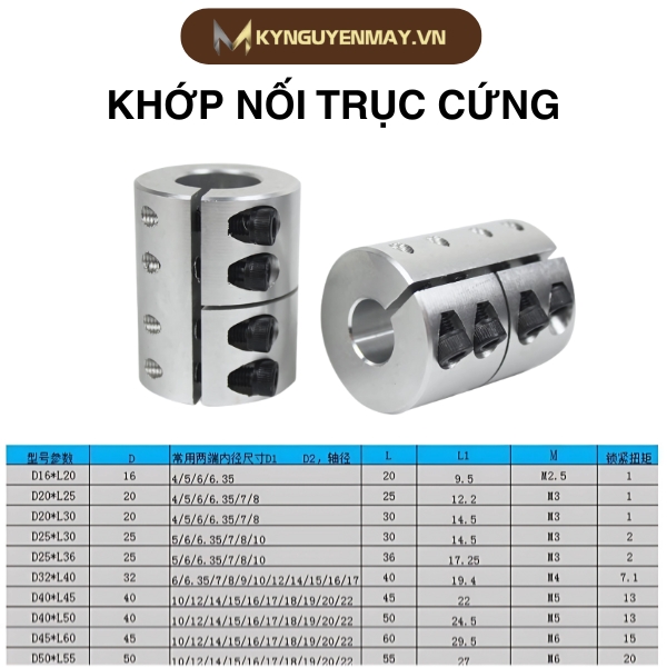 Khớp nối trục cứng