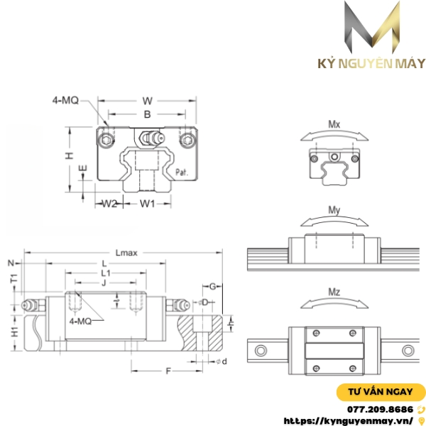 thanh trượt ABBA BRR