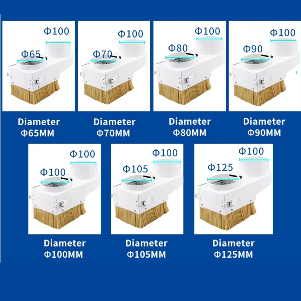 Kích thước cổ hút bụi máy CNC