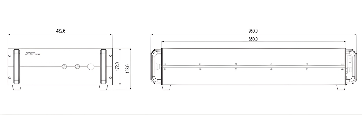 Kích thước của nguồn MAX 3KW