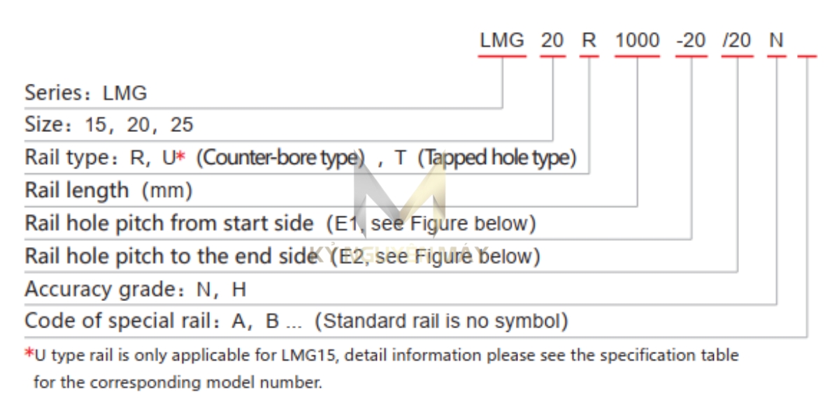 Thanh trượt vuông CSK LMG