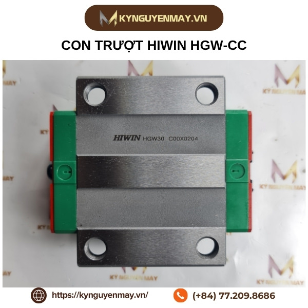 Ảnh thật con trượt HIWIN HGW-CC được kiểm tra trước khi gửi cho Huỳnh Đức