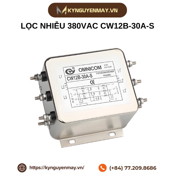 Lọc nhiễu 380VAC CW12B-30A-S
