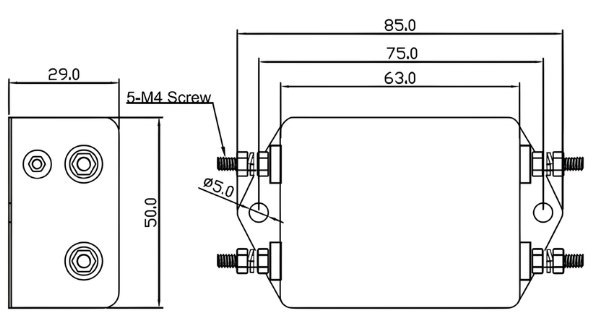Thông số kỹ thuật lọc nhiễu cho máy CNC