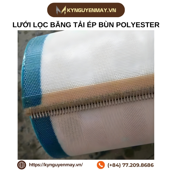 Lưới lọc băng tải ép bùn polyester