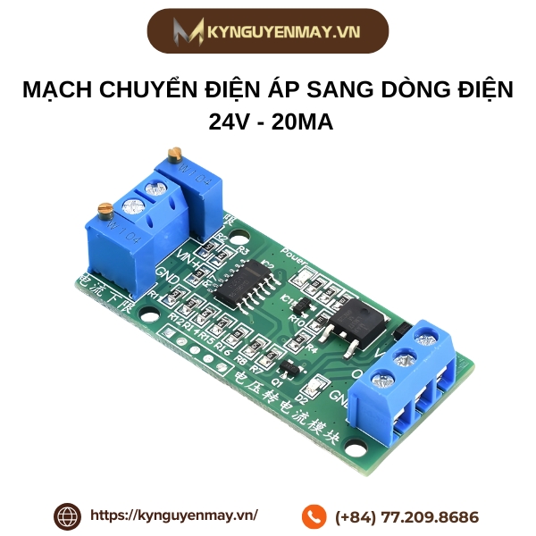 Mạch chuyển điện áp sang dòng điện 24V - 20mA