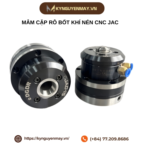 Mâm cặp rô bốt khí nén CNC JAC
