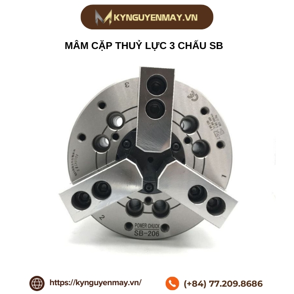 Mâm cặp thuỷ lực 3 chấu SB