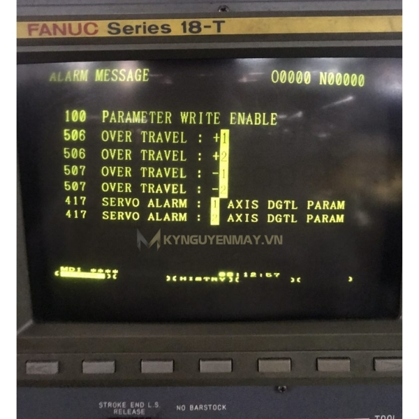 Máy CNC bị lỗi phần mềm điều khiển