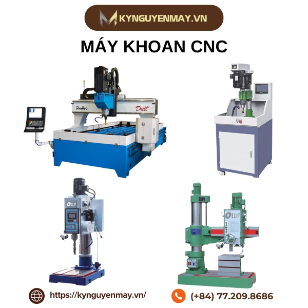Máy gia công cơ khí - Máy khoan CNC
