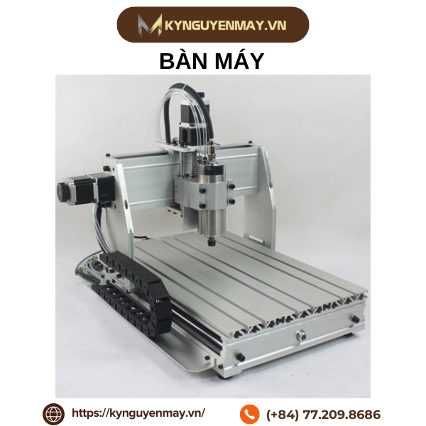 Cấu tạo máy phay CNC 3 trục - Bàn máy