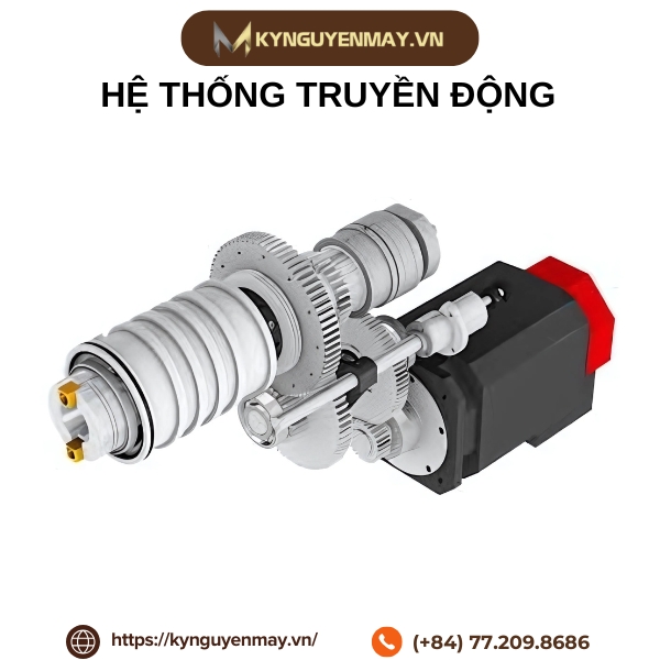 Cấu tạo máy phay CNC 3 trục - Hệ thống truyền động