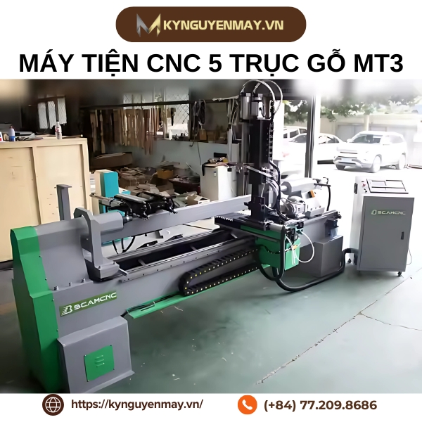 Máy tiện CNC 5 trục gỗ MT3