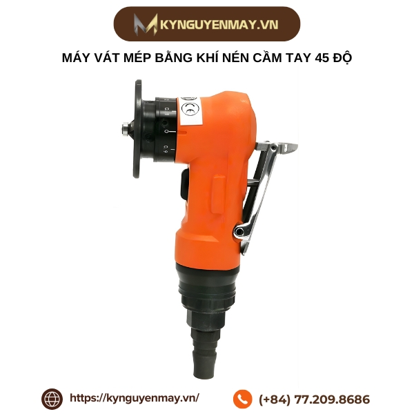Máy vát mép bằng khí nén cầm tay 45 độ