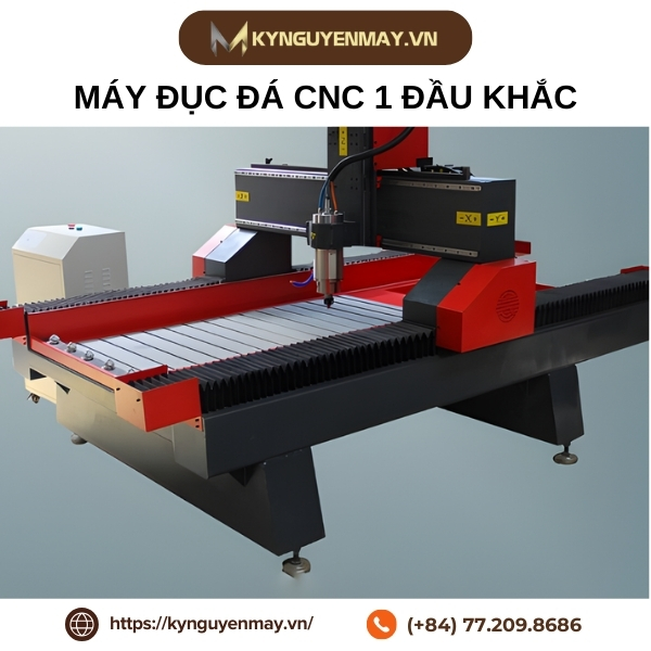 Máy đục đá CNC 1 đầu khắc