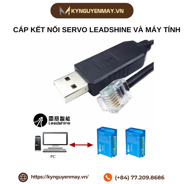 Dây cáp nối servo Leadshine và máy tính