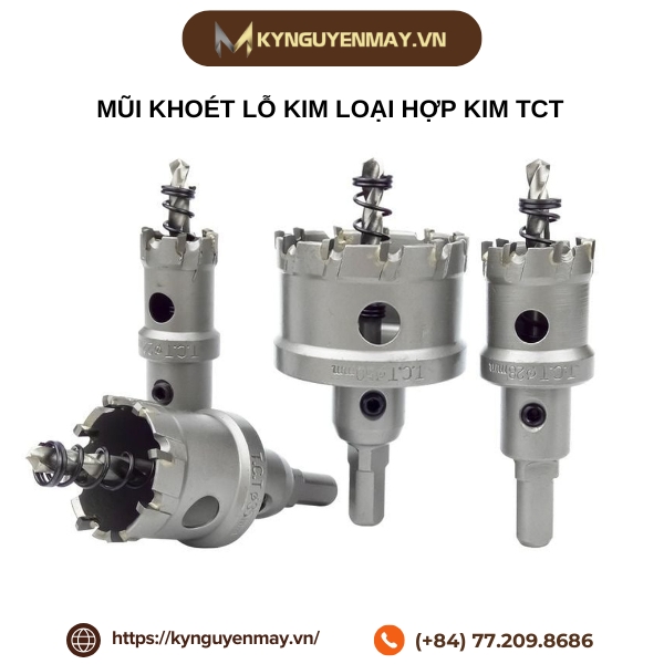Mũi khoét lỗ kim loại hợp kim TCT