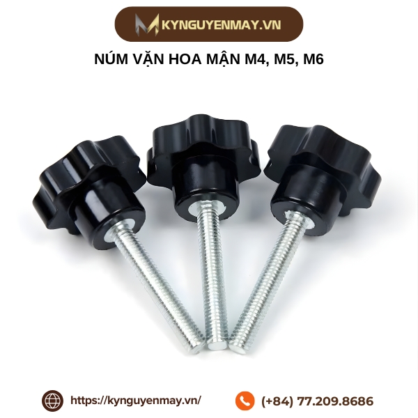 Núm vặn hoa mận M4, M5, M6