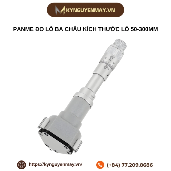 Panme đo lỗ ba chấu kích thước lỗ 50-300mm