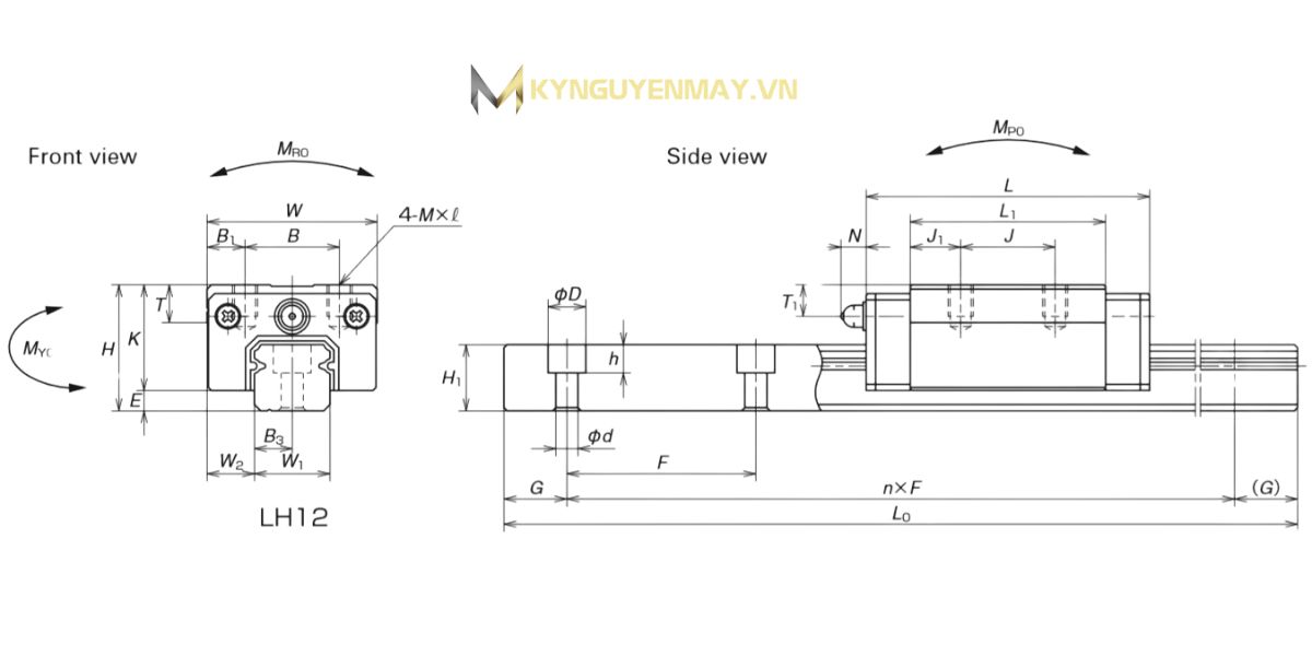 Thanh trượt NSK LH