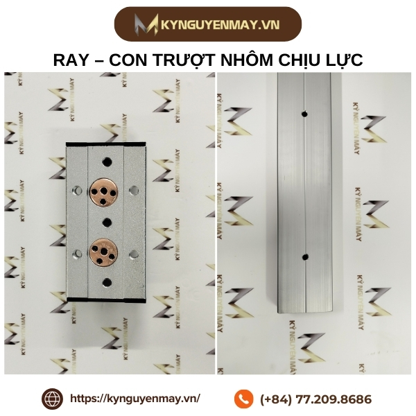 Ray-con trượt nhôm chịu lực
