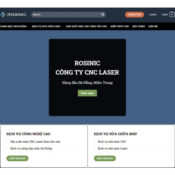Rosinic - Địa chỉ nhận sửa chữa máy móc công nghiệp tại Đà Nẵng