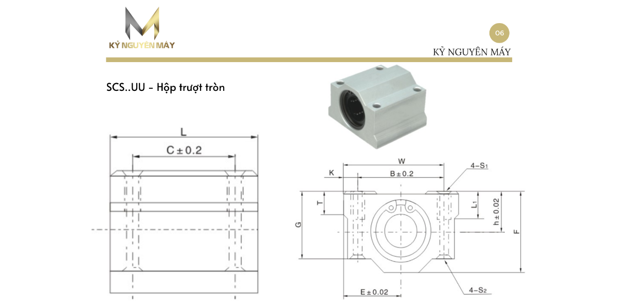 Con trượt tròn SCS