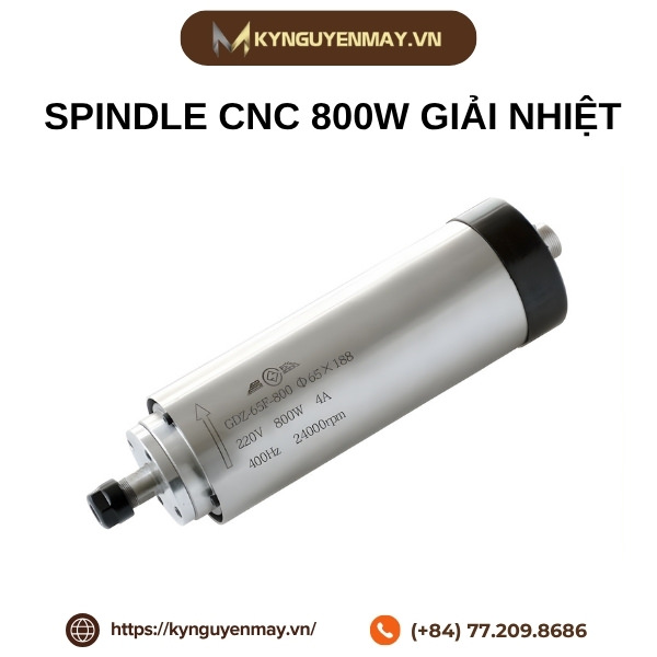 Spindle CNC 800W giải nhiệt