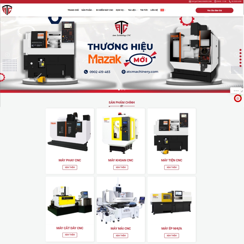 ATC Machinery - Dịch vụ sửa chữa máy tiện phay tại Hà Nội