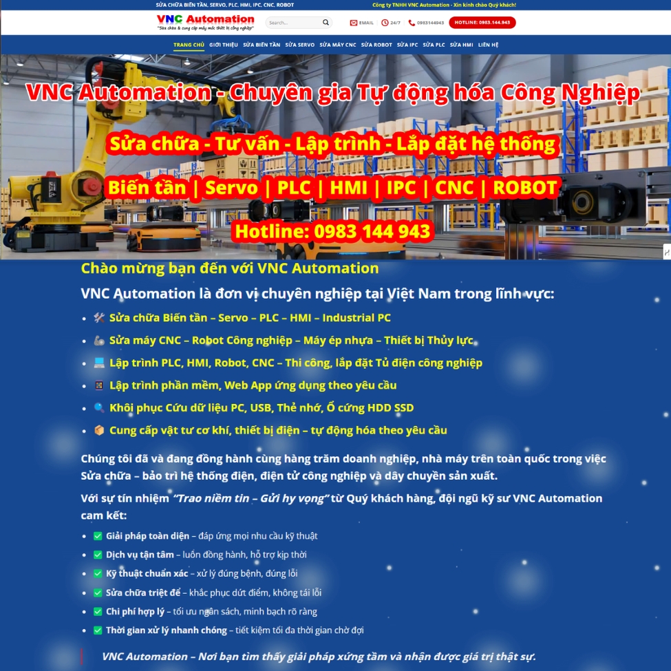 VNC Automation - Địa chỉ nhận sửa chữa máy tiện tại TP HCM